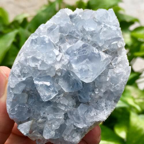 Natural Blue Celestite crystal cluster Mineral Specimen For Decoration wedding decoration aquarium