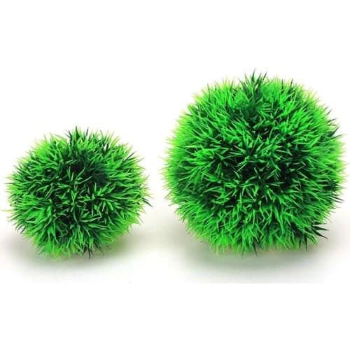 NEW Fish Tank Aquarium Plant Water Grass Ball Plastic Artificial Aquatic Ornament Underwater Simulation Decoration Landscape