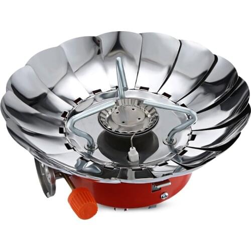 Outdoor Portable Windshields Windproof Stove Cooker Cookware Gas Burners for Camping Picnic Cookout BBQ Gas Stove