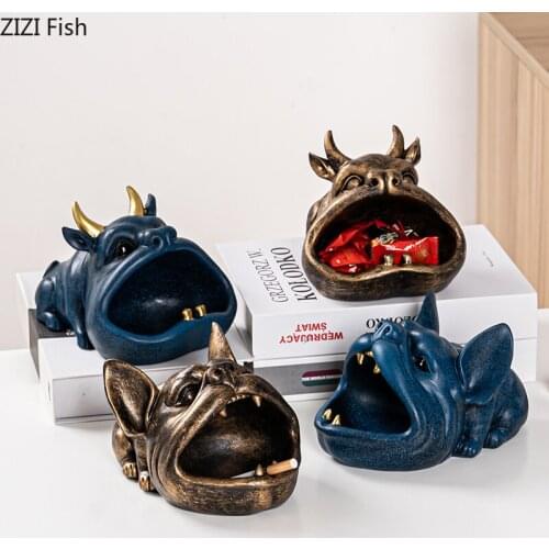 Animal Shape Ashtray Anti-fly Ash Resin Cigar Ashtray Ornaments Modern Home Living Room Office Smoking Tools Gift for Boyfriend