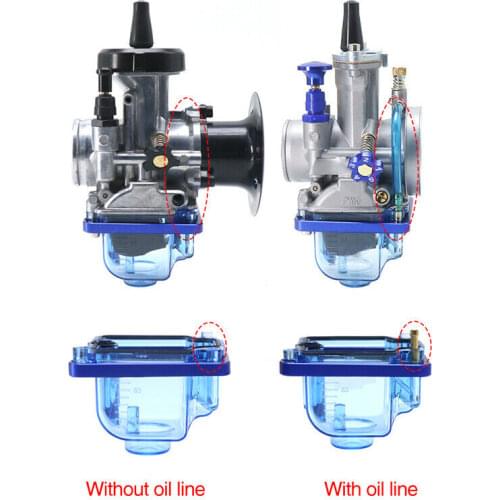 For PWK I/II/III Carb Transparent Carburetor Bottom Float Bowl Plastic Shell