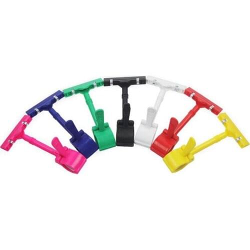 200pcs Plastic Advertising Thumb Pop Sign Clip Display Clamp Multicolor Clothing Folder Special Folder Holder Hook ZA5239