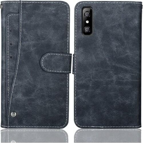Luxury Wallet SANTIN P1 Case 5.85" Vintage Flip Leather Business Protective Cover For SANTIN P1 Case With Card Slots