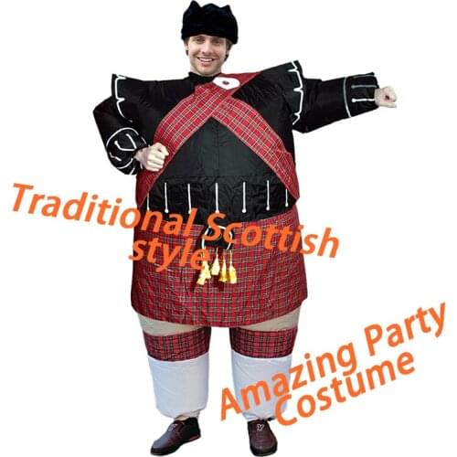 Scottish Bagpiper Inflatable Costumes Fancy Animal Clothing for Festival Celebration Party Disfraz Inflable