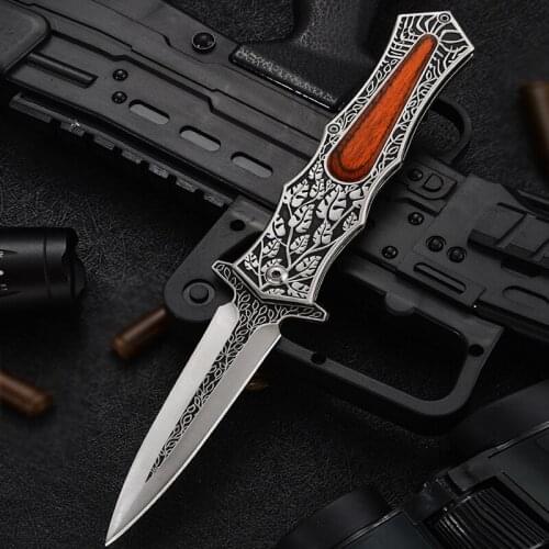 9.1'' Folding knife EDC Pocket knives Outdoor Portable High Hardness Hunting Camping tactical Multitool survival self defense