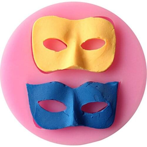 Dance Masks Fondant Cake Molds Soap Chocolate Mould For The Kitchen Baking Decoration Tool D466