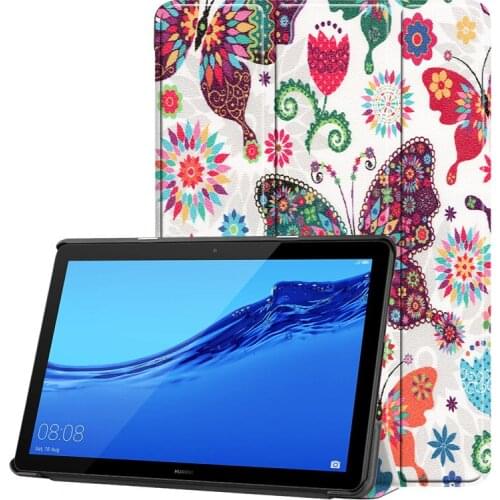 Ultra Slim Leather Smart Case For Huawei MediaPad T5 AGS2-W09/L09/L03/W19 10.1"Tablet stand cover for huawei mediapad T5 10 case