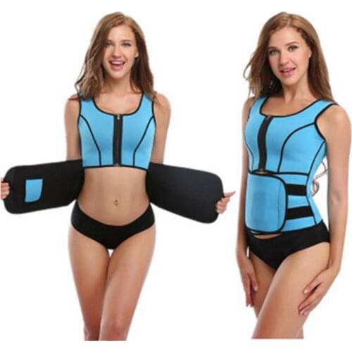 Women Fashion Adjustable Waist Trimmer Belt Body Shaper Slimming Vest Tank Top Waist Trimmer Band Slimming Body Shapewear