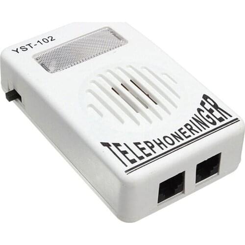 1 PC 95dB Extra-Loud Telephone Ringer Phone Ring Amplifier Ringing Help Strobe Light Bell Sound Landline Ringer Sound Ringtones