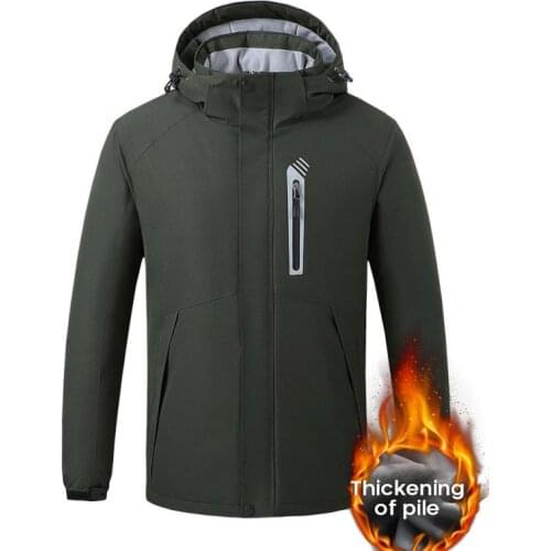 1PC Smart Heated Jacket Outdoor Warm Washable Men Heating Jacket Vest Winter Cloth Camping Hiking Warm Hunting Sport Jacket