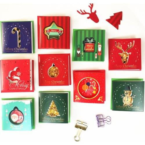 10 card+10 envelope /lot invitation mini greeting card thank you card birthday christmas card envelope writing paper stationery