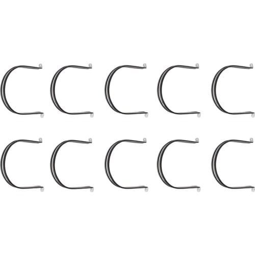 10Pack Clamp,Stainless Steel Cable Clamp,Pipe Clamp,Tube Clamp,Metal Clamp,Rubber Cushioned Insulated Clamp,Tube Holder for Tube