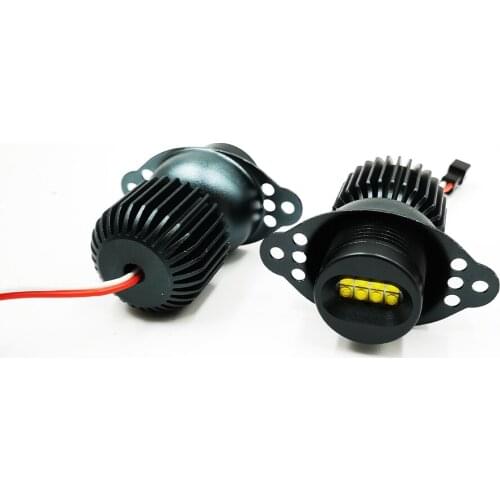 2Pcs 80W Cree Chips LED Angel Eyes Halo Marker Ring Light Bulb Canbus For BMW E90 E91 318i LCI 09-11 DRL Error Free car styling