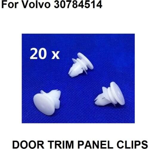 20x For Volvo Door Moulding Clips, Exterior Bumpstrip Clips, V70, XC70, S80, XC90,30784514