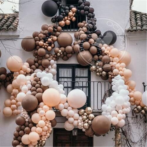 5pcs 18 Inch Retro Dusty Latex Balloons Helium Inflable Blow Up Big Balloon Wedding Birthday Party Large Balloon Decoration