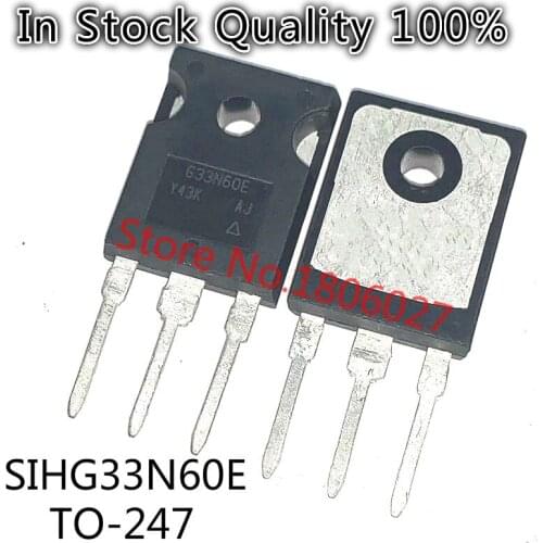 5PCS/lot SIHG33N60E G33N60E TO-247 600V 30A Spot hot sale