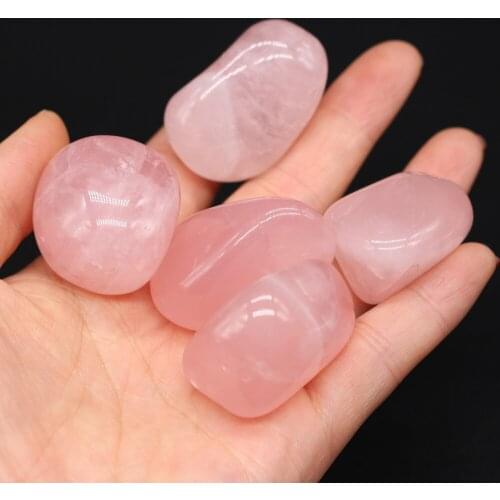5Pcs Natural Wine Stone Without Hole Rose Quartz For Whiskey Beer Red Wine Keep Your Drink Cold Long