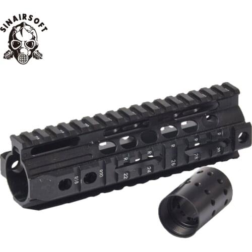 Aluminum Quad Rail 4-weaver/picatinny Rail Carbine Rifle Free Floating 7.25" Handguard QD Swivel Housing For Airsoft AR15 M4/16