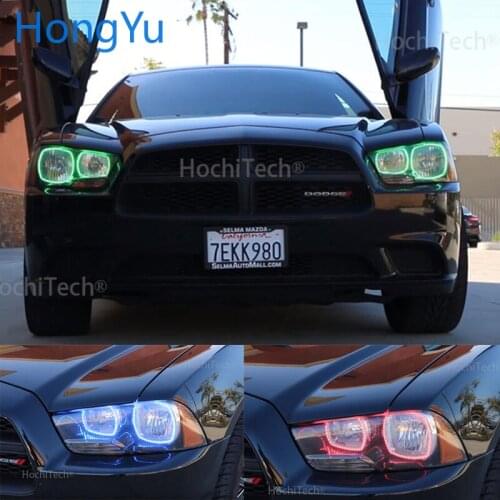 Car Auto Halo Rings Cotton Lights LED Angel Eyes RGB Car Styling For Dodge Charger SXT Plus 2011-2014 Angel Eyes Halo Ring kit