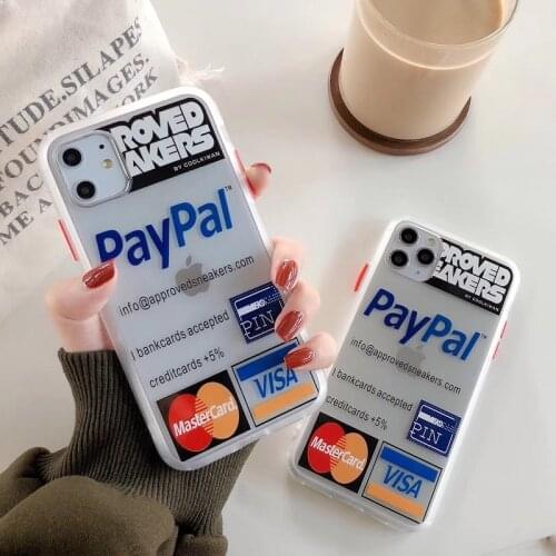 Phone Case for Iphone 12 Pro 11pro Max Coque Fashion Label Smartphone Fundas Instagram Stlye Credit Card Design Cover