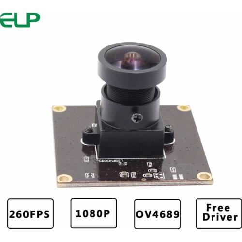 ELP High Speed USB2.0 OmniVision OV4689 Color CMOS Smallest USB Camera 260fps 360P,120fps 720P, 60fps 1080P