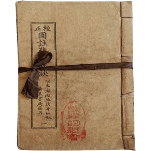 Chinese ancient medical manuscripts thread bound books ancient books (illustrated with difficult meridian rhyme) Xuan paper comp