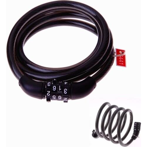 Code Cable Lock Cycling Bicycle Combination Bike Chian Lock Alloy Bike Steel Wire Anti-theft Security Password Padlock