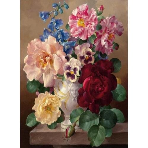 Paint By Numbers Kits for Adult, DIY Canvas Painting for Adults Beginner -Lotus