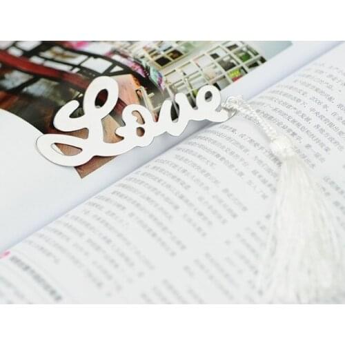 Creative stainless steel bookmarks European love gift box wedding guests party favor grace