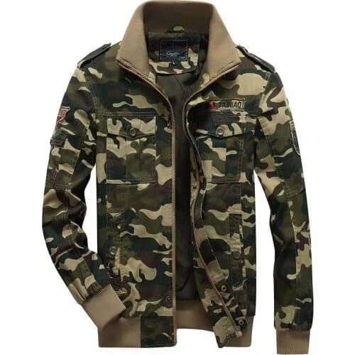 Military Camouflage Jackets Coats Men Pop Spring Autumn Clothing Vintage Safari Style Male Casual Tops Outwears Cargo Jackets