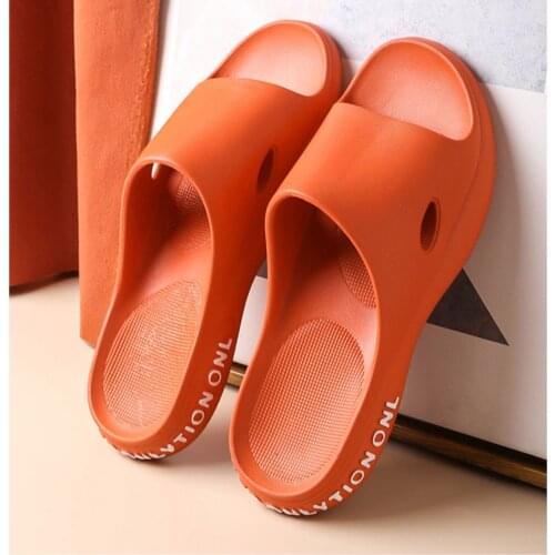 Summer Simple Light Luxury Style Wild Indoor Home Mens Shoes EVA Casual Soft Bottom Non-Slip Mute Couple Bathroom Bath Slippers