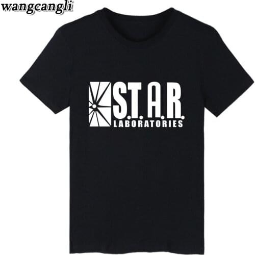 STAR S.T.A.R.labs mens short sleeve T-shirt spring cotton hip hop man tshirt t shirt fashion brand men tops Tee shirt