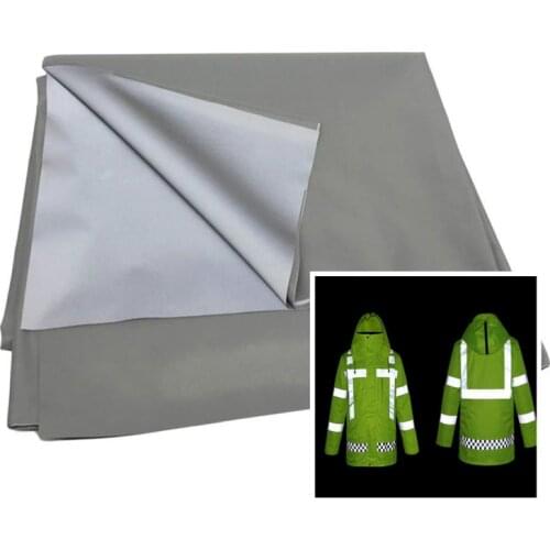 1 piece of 1mx1m new black washable and washable black reflective cloth night riding sewing material safety patch cloth accesso