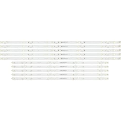 100% New 10pcs/Kit LED strips for INSIGNIA 55 TV NS 55DF710NA19 REV A TPT550U2 D072.L LB55135 V0 00 LB55135 V1 01