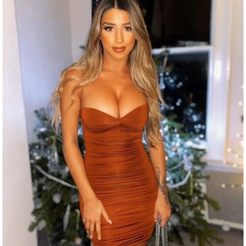 2021 New Double Layer Tight Dress Ladies Party Night Mini Summer Dress Sexy Club Ladies Elegant Dress Short