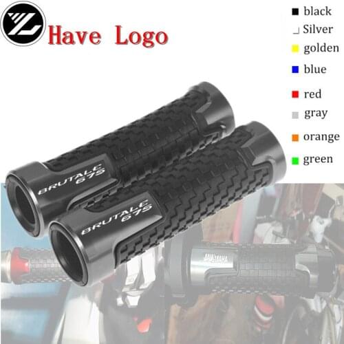 Handle 7/8"22mm Motorcycle handlebar grips & handle bar ends hand cap for MV AGUSTA Brutale 675 2014 2015 2016