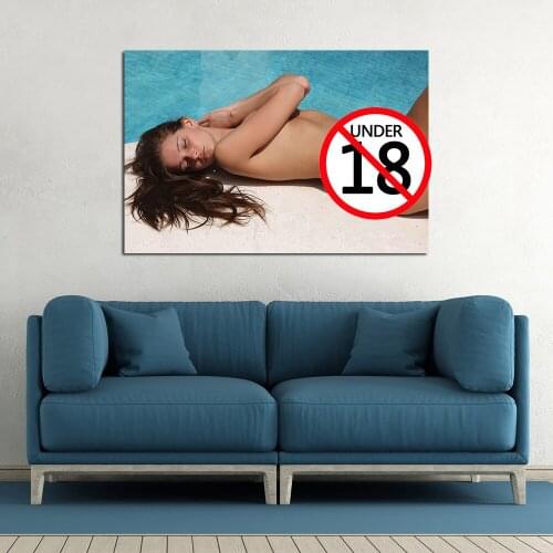Sexy Young Beauty Hot Model Fashion Poster and Print Canvas Painting For Living Room Porch Home Decoration Wall Art Mural