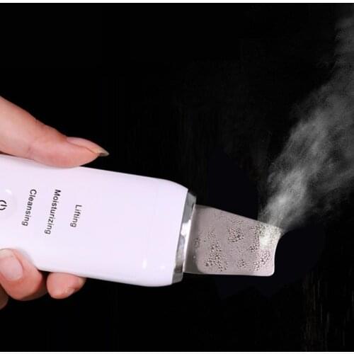 Powerful Scraber Ultrasound Cleaning Skin Rechargeable Ultrasonic Scraper Scrubber Lifting Face Cleaner Dead Skin Removal Shovel