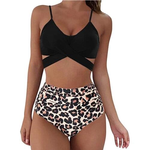 Sexy Leopard Bikini 2021 Women Swimwear Bikinis Sexy Bikini Swim Suit Push Up Swimsuit Female Beachwear Swimming