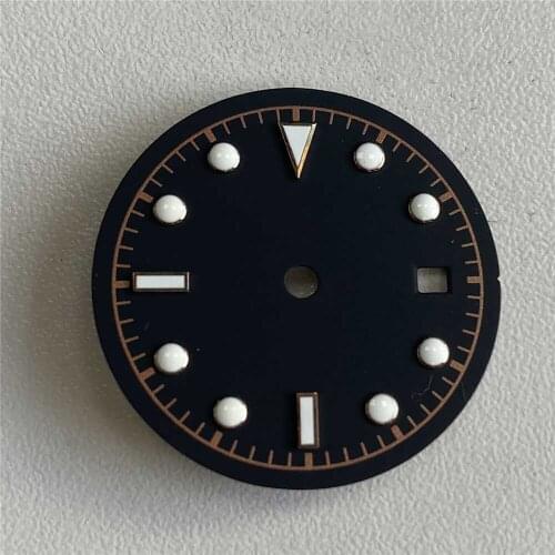 1PC Watch Dial with Green Luminous Spare Part for DG2813 3804 for Miyota 8215 821A 8200 series Watch Movement Accessories