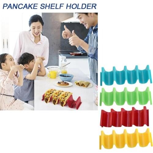 1pcs Pancake Shelf Holder Tortilla Pancake Wave Shape Tray Holder Stand Pallet Rack Can Hold Up 4 Tacos Easy For Home Supplies