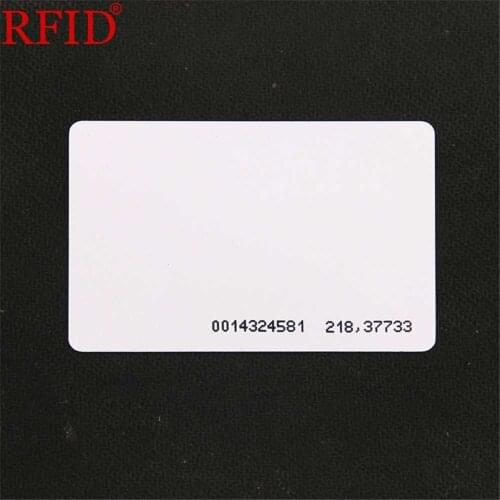 ID 125khz EM4100 TK4100 Read Only White Card Keyfob Token RFID Proximity Chip Access Control Card Fast Shipping 100pcs