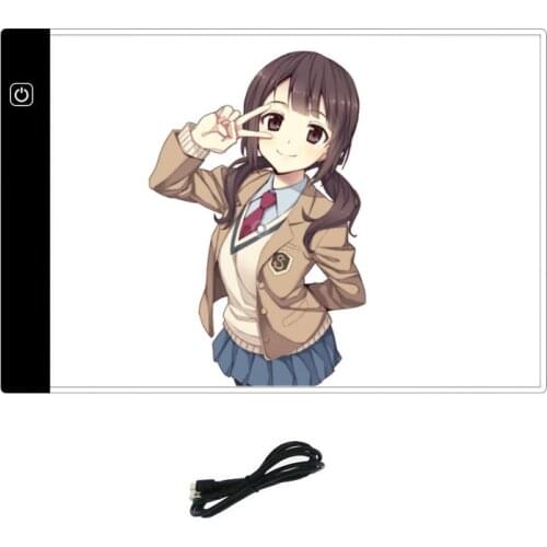 Creative Toy A4 Size 3 Level Dimmable Copy Board Kids Tablet Sketching Practice Drawing Board LED Light Pad for Diamond Painting