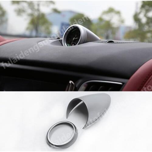 For Maserati Levante 2016-2019 Matte ABS Central console quartz watch decorative cover trim Car Accessories