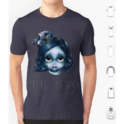 Emily ( Bitty Baddies ) T Shirt Print Cotton Emily Corpse Bitty Baddies Bride Worm Villain Bad Guy Ghost Keane Eyes Big Eyes