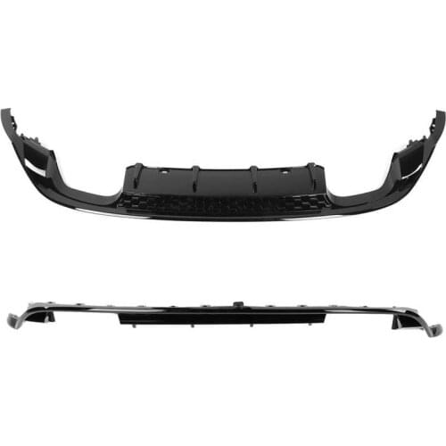 Gloss Black for 7.5R Factory Quad Exhaust Rear Bumper Diffuser Lip Spoiler Valance Fit for VW Golf MK7.5 R GTI GTD 2017-2020