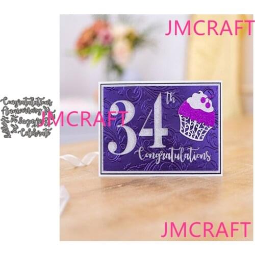 JMCRAFT 2021 New English Alphabet Decoration Metal Cutting Dies DIY Scrapbook Handmade Paper Craft Metal Steel Template Dies