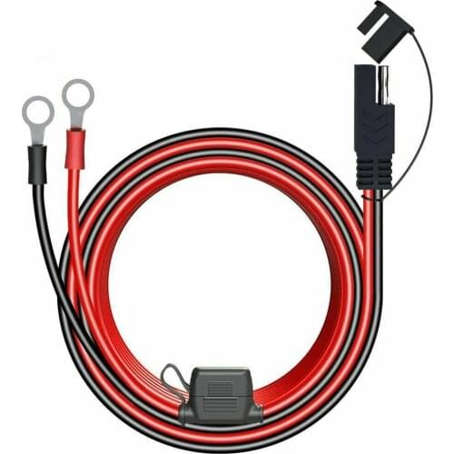 12V Charger Cable for Motorcycle Battery Terminal To SAE Quick Extension Cord Cable Connector for Battery Charger/Maintainer