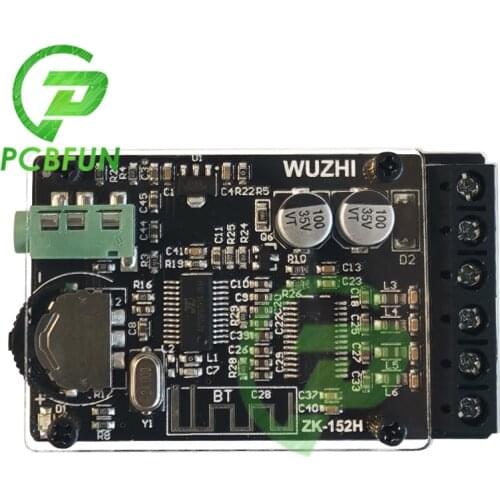 Mini Dual Channel Stereo Bluetooth 5.0 Digital Power Amplifier Board 2X15W AUX Module Power Amplifier Board ZK-152H TPA3770D2