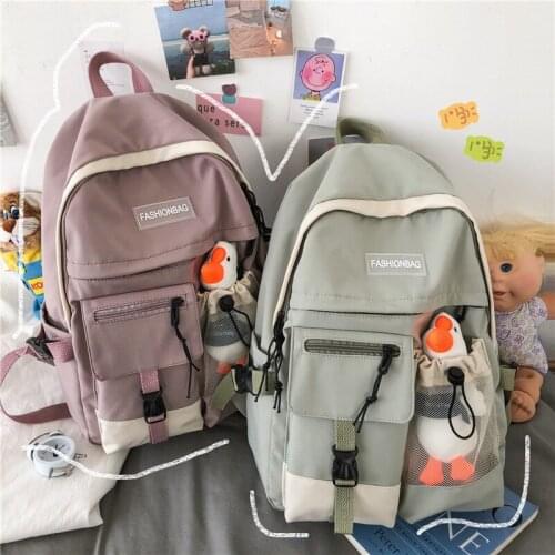 Fashion Waterproof Nylon Large Capacity Backpacks for Women School Backpack Travel Daypacks Mochila Shoulder Bags Book Bags Lady